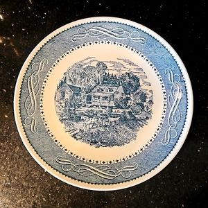 Anchor Hocking Currier and Ives 10" Plate